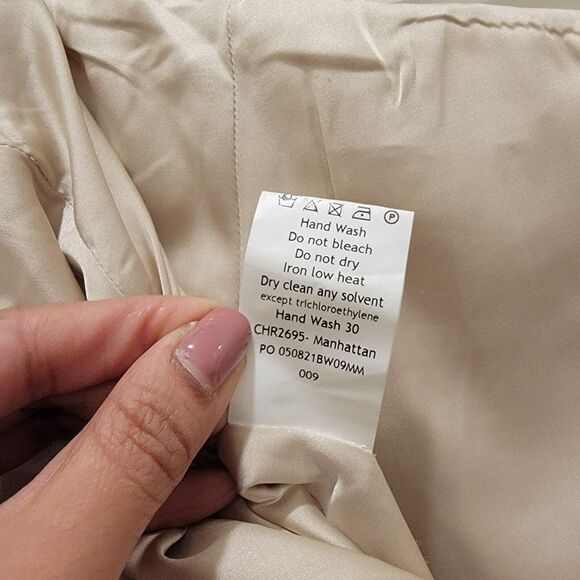 Mistress Rocks Beige Linen Asymmetric Mini Skirt Minimalist Coastal Boho Western - Picture 7 of 8